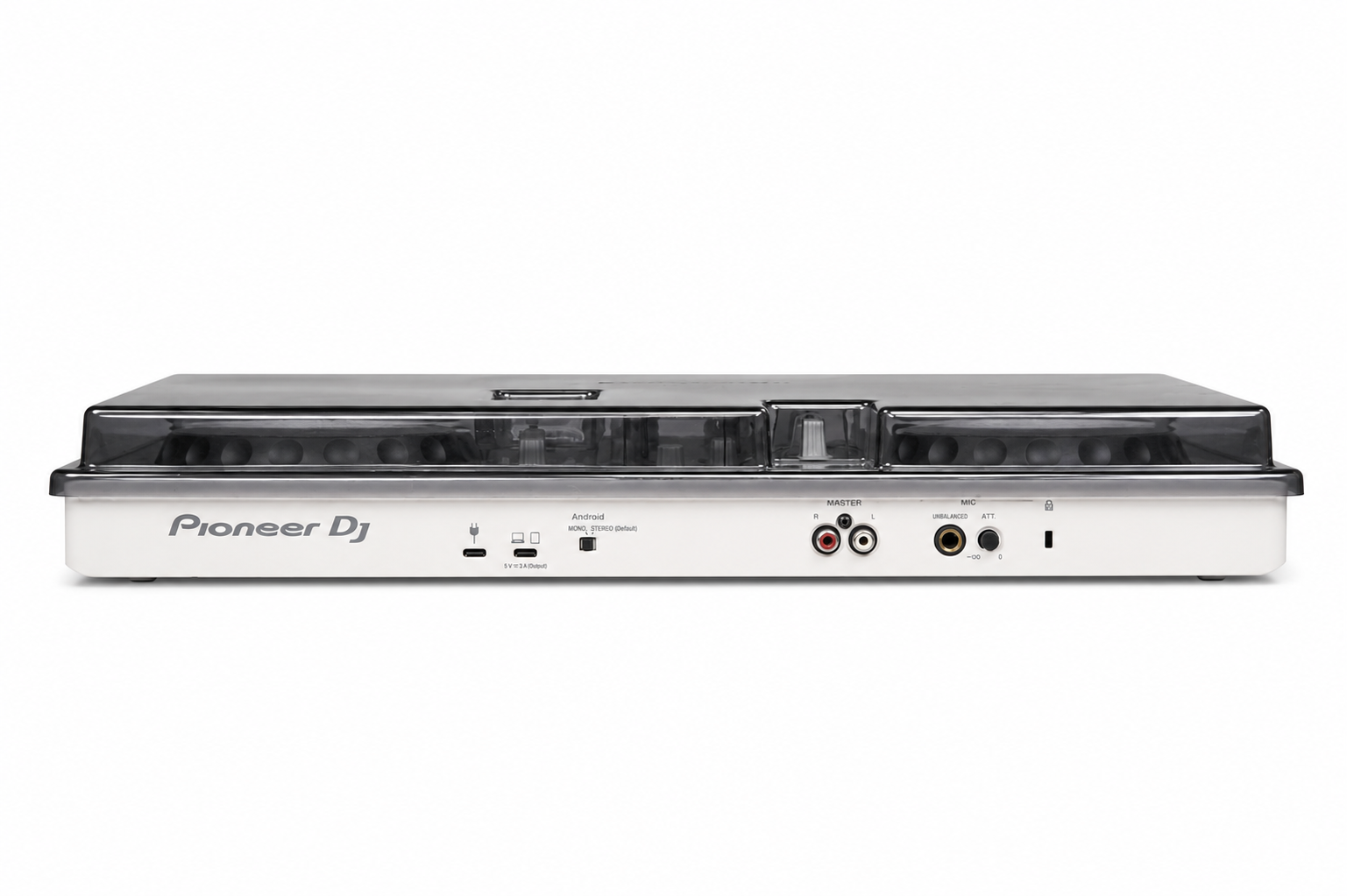Pioneer DDJ-FLX4 with fitted SpinShield polycarbonate cover